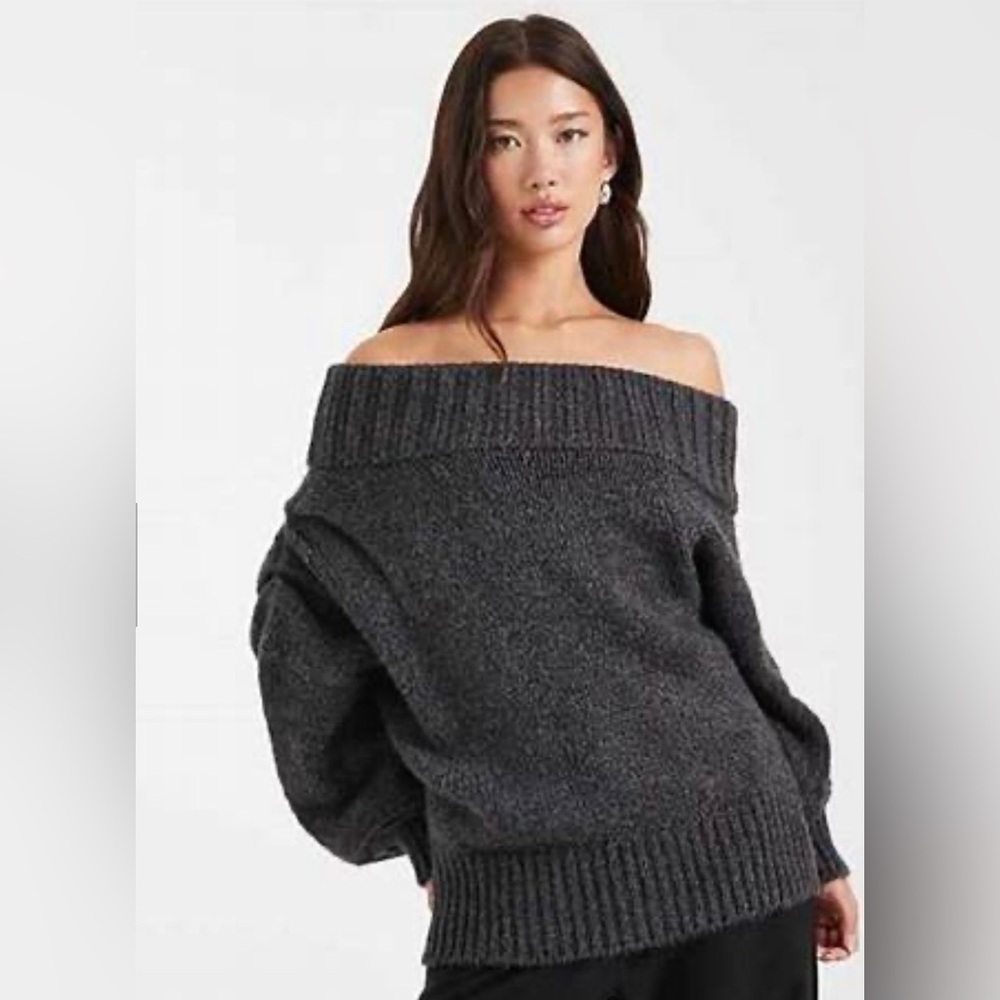ASOS Design Draped Off-the-Shoulder Sweater NWT